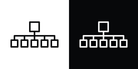 classification icon filled flat sign concept for web design.