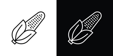 Corn icon filled flat sign concept for web design.