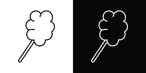 Cotton Candy icon filled flat sign concept for web design.