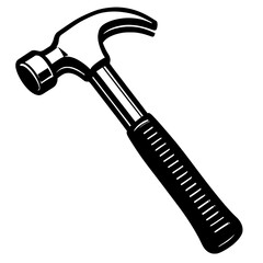 Classic Claw Hammer Icon - Essential Tool for Construction, Carpentry, and DIY Projects.