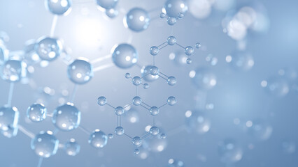 guanfacine molecular structure 3d, antihypertensive agent structural chemical formula view from a microscope