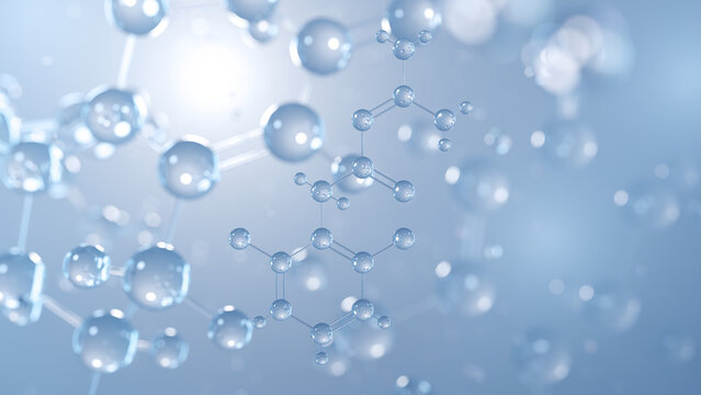 guanfacine molecular structure 3d, antihypertensive agent structural chemical formula view from a microscope