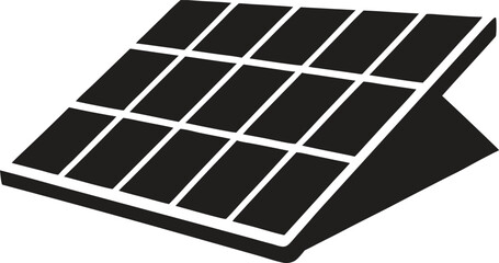Solar panel energy  silhouette vector art illustration design