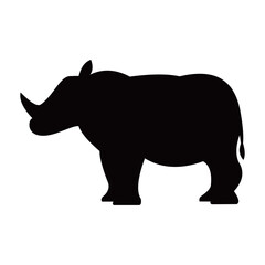 silhouette of animal art, black color and vector.