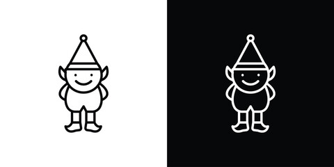 Elf icon filled flat sign concept for web design.