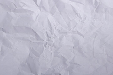 Crumpled White Paper Texture Background