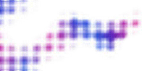 Abstract halftone gradient texture. Vector dotted grunge background for poster, overlay, cover, card. Pixelated retro backdrop