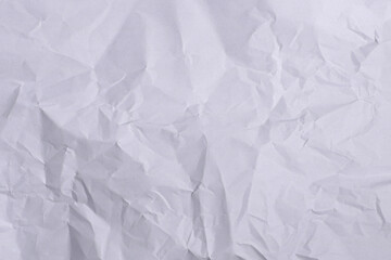 Crumpled White Paper Texture Background

