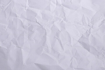 Crumpled White Paper Texture Background

