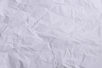 Crumpled White Paper Texture Background

