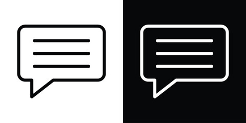 Feedback icon filled flat sign concept for web design.