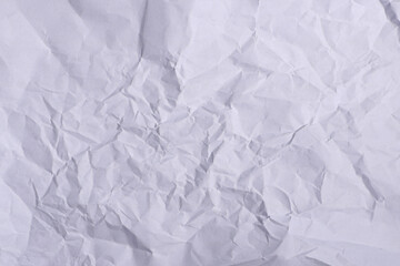 Crumpled White Paper Texture Background


