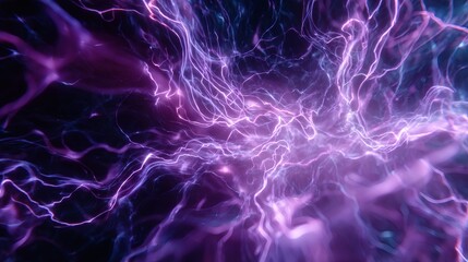 Abstract Purple Light Energy Burst