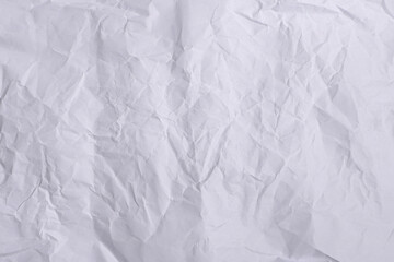 Crumpled White Paper Texture Background

