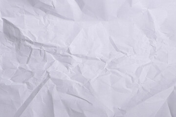 Crumpled White Paper Texture Background

