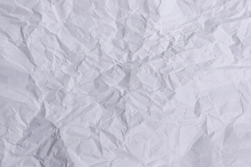 White Crumpled Paper Texture Background

