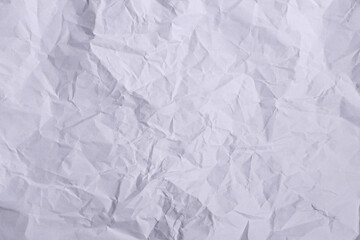Crumpled White Paper Texture Background

