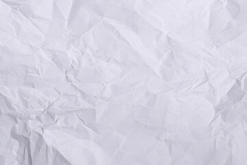 White Wrinkled Paper Texture Background

