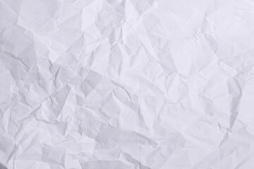 White Wrinkled Paper Texture Background

