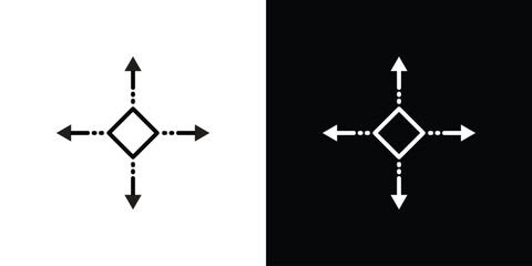 Flexibility icon filled flat sign concept for web design.