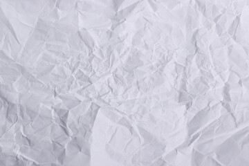 Crumpled White Paper Texture Background

