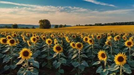Obraz premium field of sunflowers