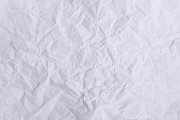 White Crumpled Paper Texture Background

