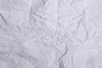 White Crumpled Paper Texture Background

