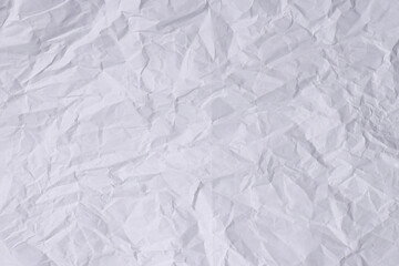 White Crumpled Paper Texture Background

