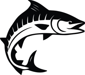 Fishing logo template, Fishing Logo Icon, unique fishing-related logo. simple. memorable. vector. editable, Fish With Arrow Shape Fishing Logo Template, fish chub logo, Fishing bass logo. 