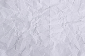 White Crumpled Paper Texture Background

