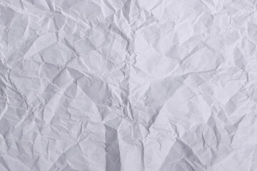 Wrinkled White Paper Texture Background

