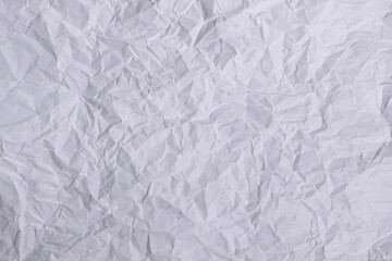 Crumpled White Paper Texture Background

