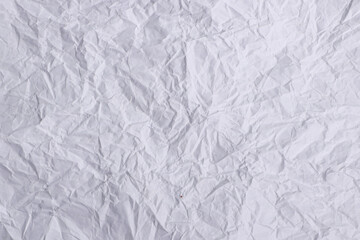 Wrinkled White Paper Texture Background

