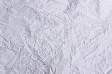 Wrinkled White Paper Texture Background


