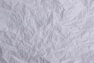 Crumpled White Paper Texture Background