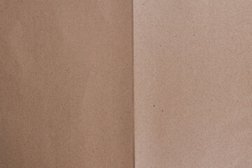 Plain Folded Brown Kraft Paper Background