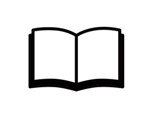 school icon 03A : book, open, blank, paper, page,Stationery, School,