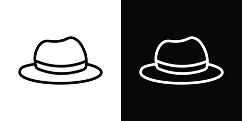 Hat icon filled flat sign concept for web design.
