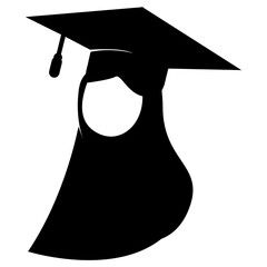 graduation logo vector illustration design