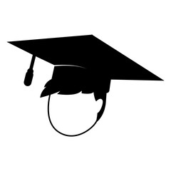 graduation logo vector illustration design