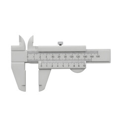 White Caliper Tool Isolated On Transparent Background Measuring Instrument Showing Detailed Numeric Scale For Precision Measurement