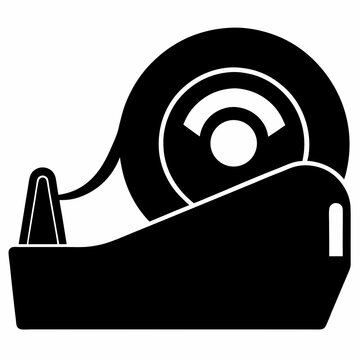 black tape dispenser clip art preview
