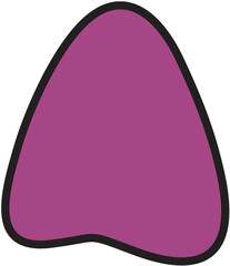 Purple Abstract Shape