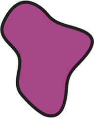 Purple Abstract Shape