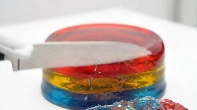 ASMR Cutting Glass Food