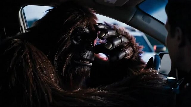 Bigfoot Pulled Over By Police