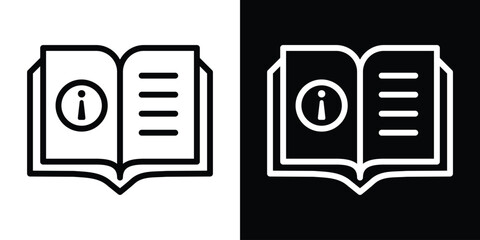 Instruction icon filled flat sign concept for web design.