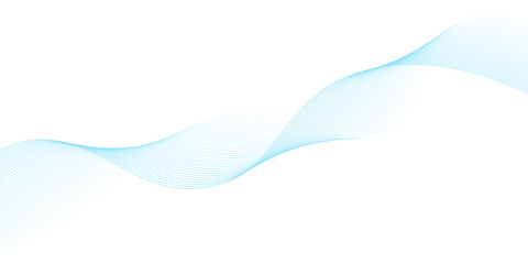 Abstract blue smooth wave on a white background eps10