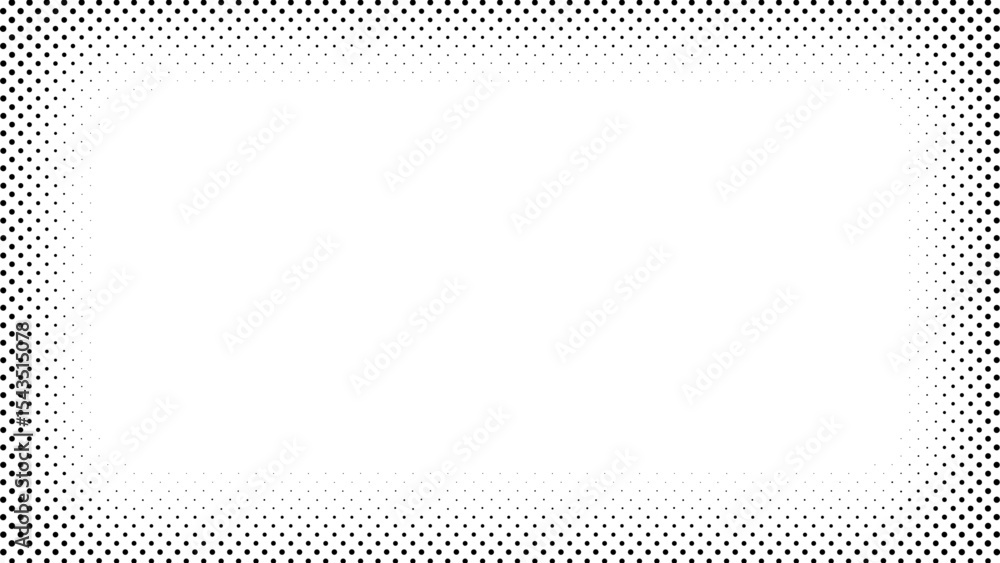 Fototapete minimalistic abstract halftone background in black and white with a smooth dotted texture forming a 